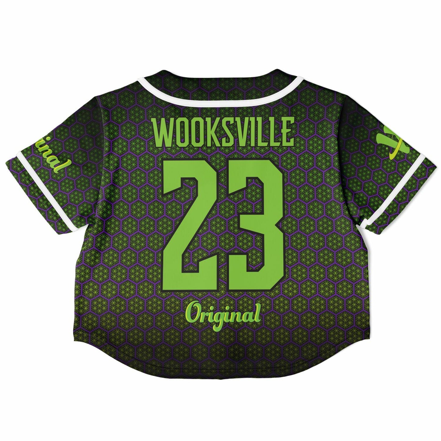 HexaFlower Cropped Baseball Jersey