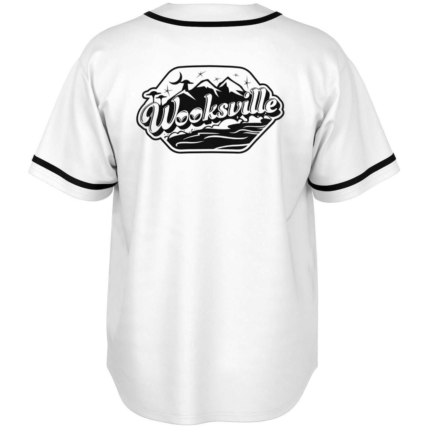 Wooksville Basic Baseball Jersey White