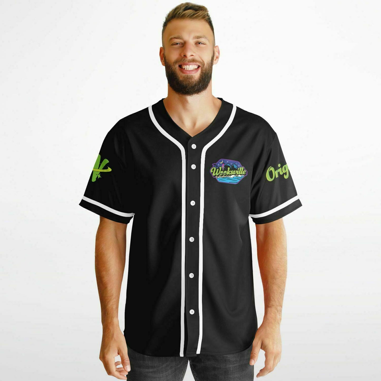 HexaFlower Unisex Reversible Baseball Jersey