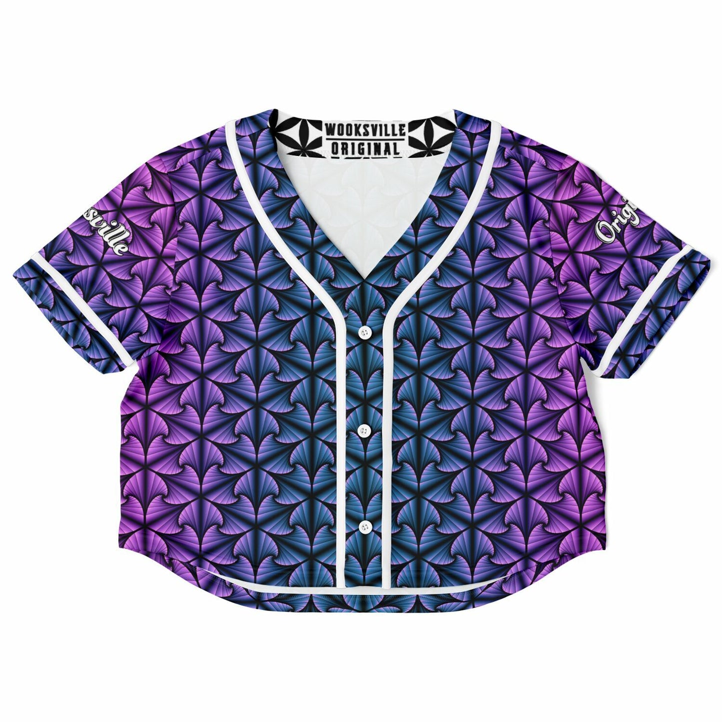 Cosmic Ripple Midnight Amethyst Cropped Jersey