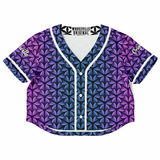 Cosmic Ripple Midnight Amethyst Cropped Jersey