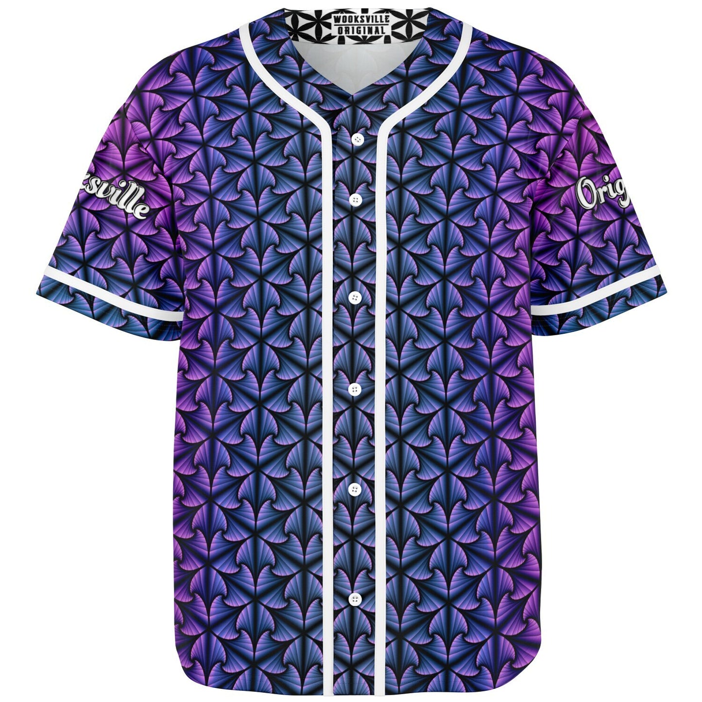 Cosmic Ripple Midnight Amethyst Baseball Jersey (Personalized)