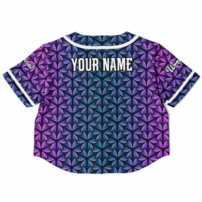 Cosmic Ripple Midnight Amethyst Cropped Jersey (PERSONALIZED)