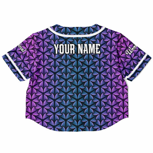 Cosmic Ripple Midnight Amethyst Cropped Jersey (PERSONALIZED)