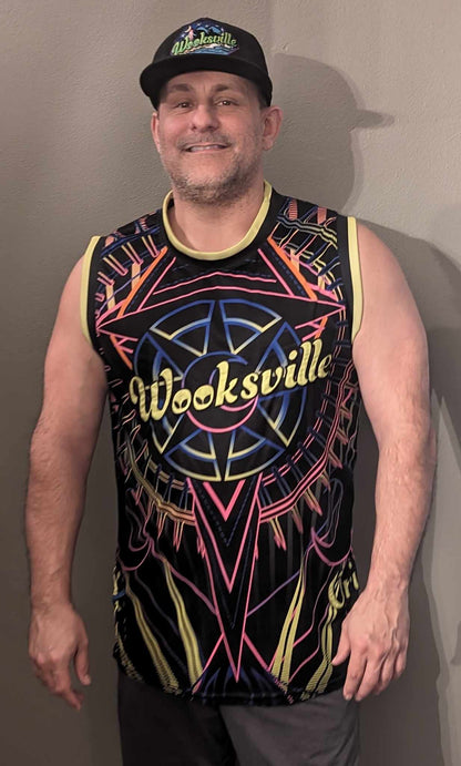 Wooksville Star Burst UV Reactive Jersey (Basketball)