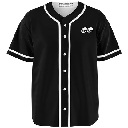 Wooksville Basic Baseball Jersey Black