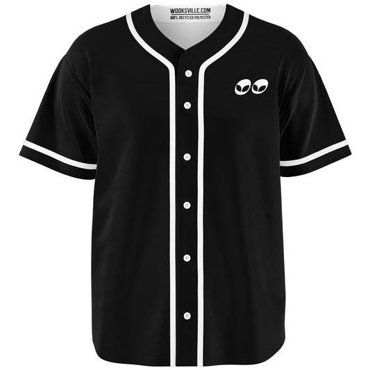 Wooksville Basic Baseball Jersey Black
