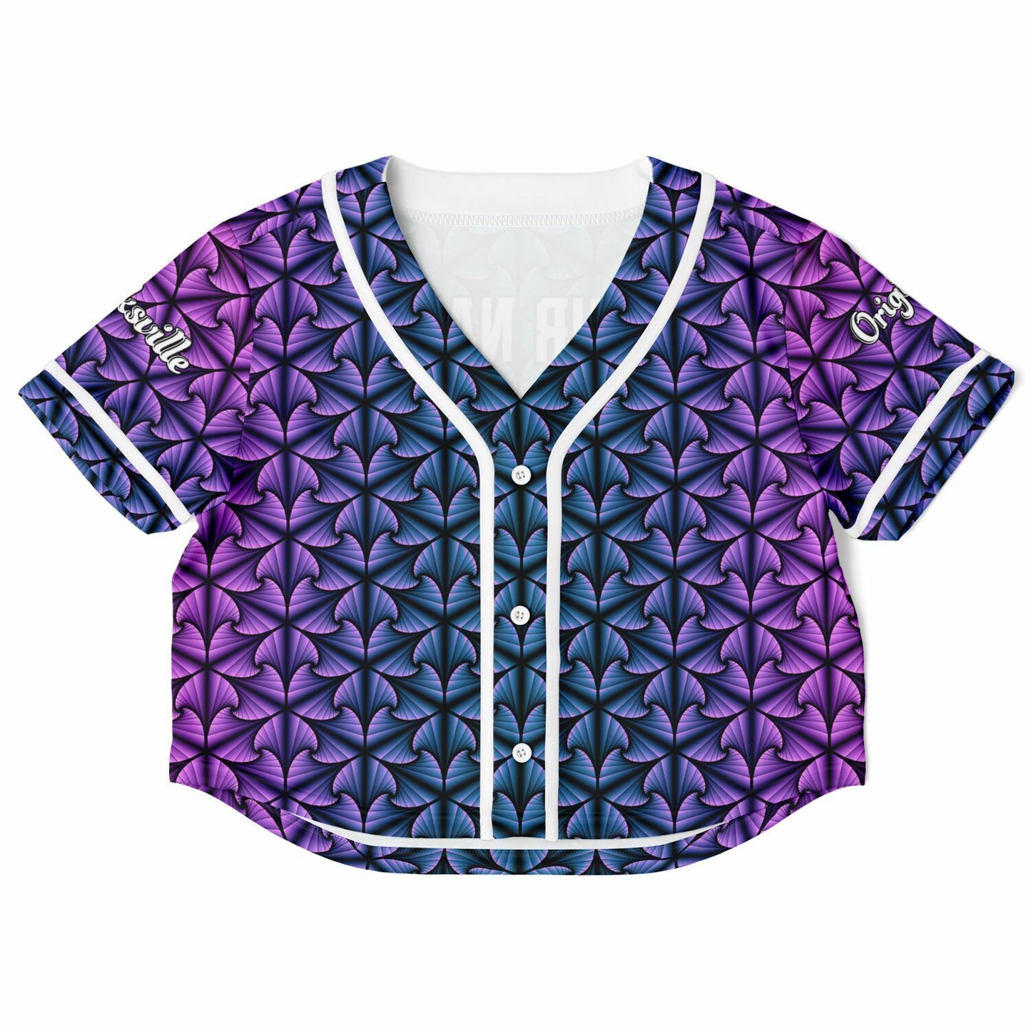 Cosmic Ripple Midnight Amethyst Cropped Jersey (PERSONALIZED)