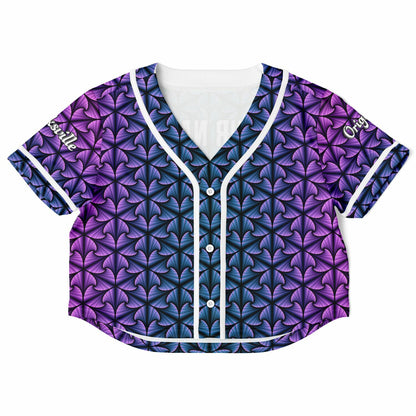 Cosmic Ripple Midnight Amethyst Cropped Jersey (PERSONALIZED)