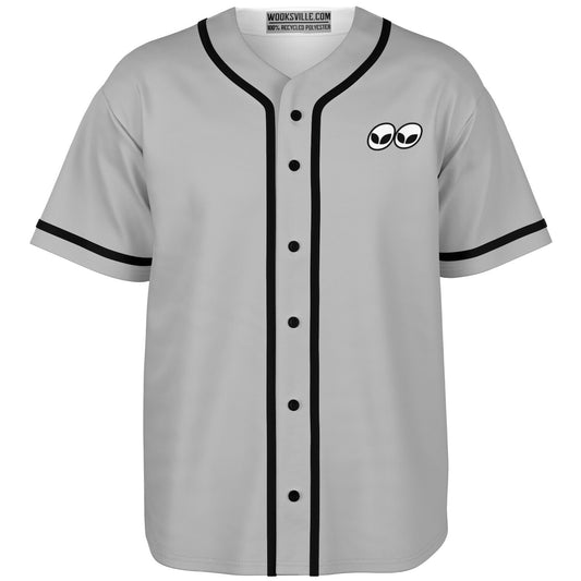 Wooksville Basic Baseball Jersey Grey