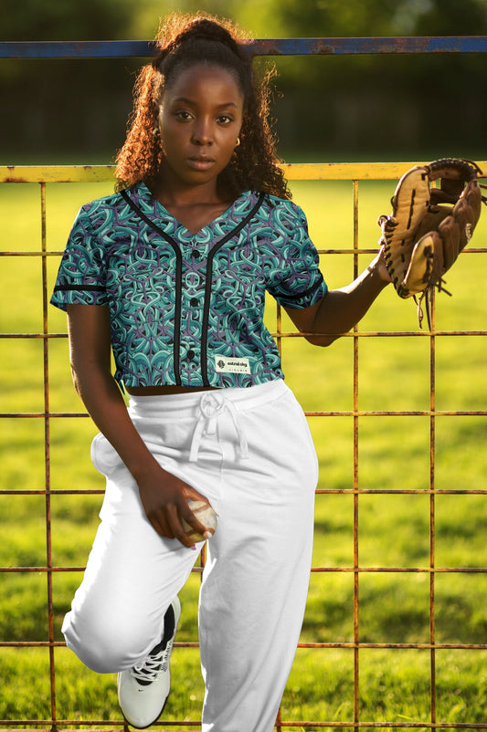 Astral Garden Cropped Baseball Jersey