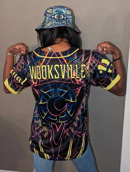 Wooksville Star Burst UV Reactive Jersey (Baseball)