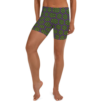 HexaFlower Biker Shorts