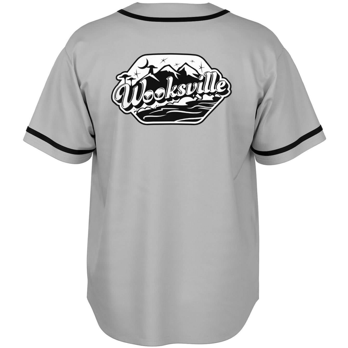 Wooksville Basic Baseball Jersey Grey