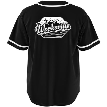 Wooksville Basic Baseball Jersey Black