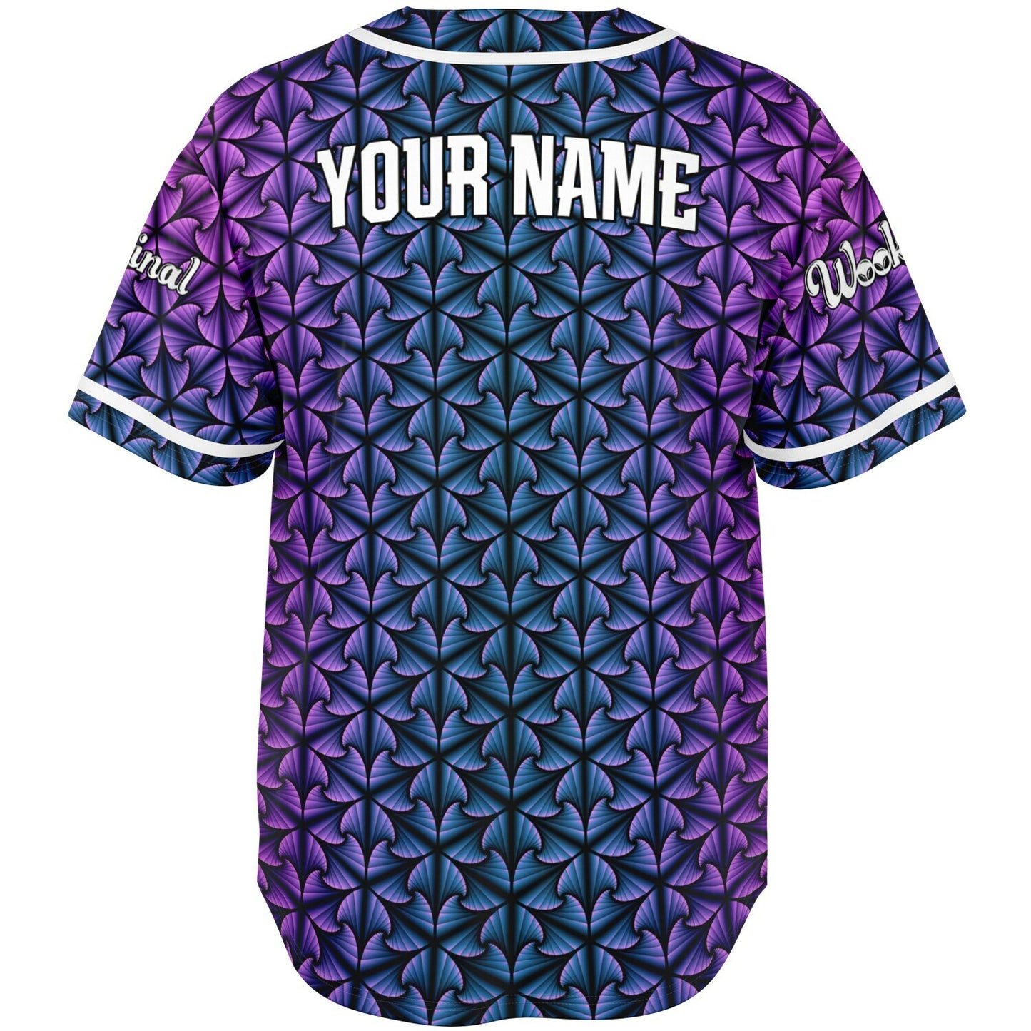 Cosmic Ripple Midnight Amethyst Baseball Jersey (Personalized)