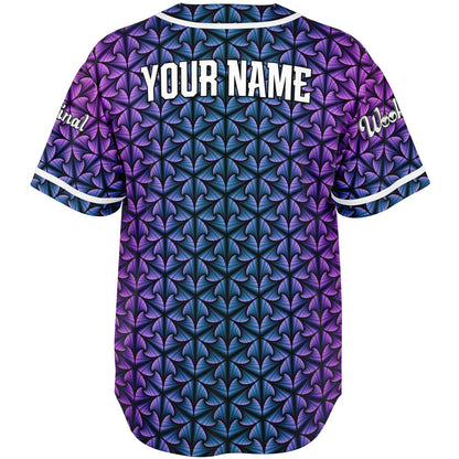 Cosmic Ripple Midnight Amethyst Baseball Jersey (Personalized)